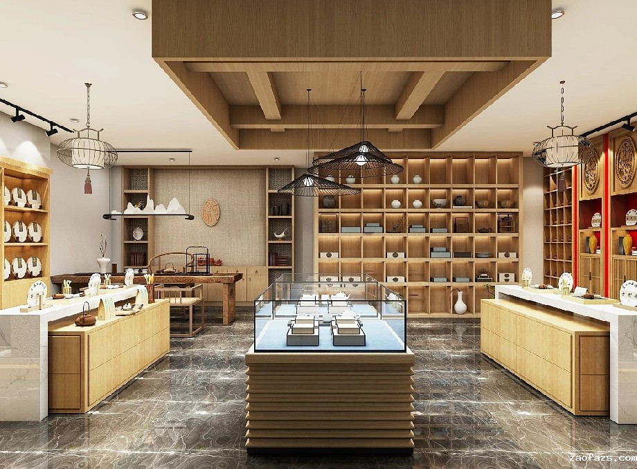 郑州茶叶店装修效果图