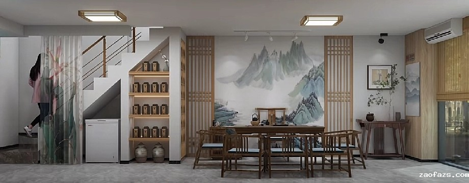 郑州茶叶店装修设计效果图