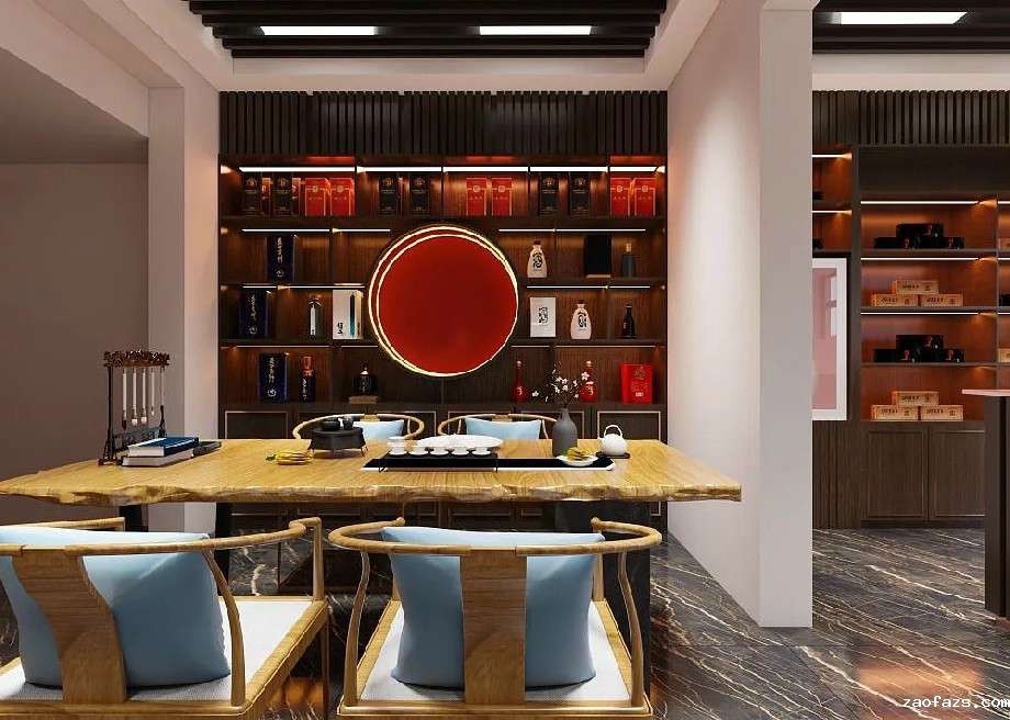 郑州小平米烟酒店铺装修效果图