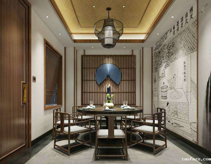 580平米特色中餐厅装修效果图
