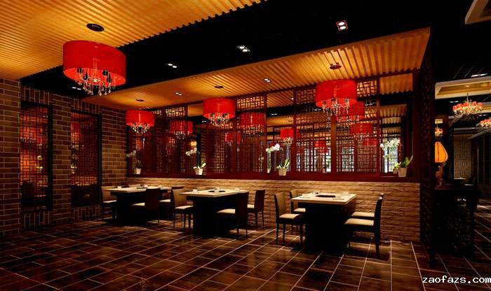 中式火锅店装修设计效果图