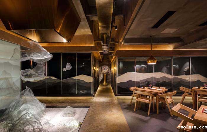 郑州日式料理店设计200平米装修效果图