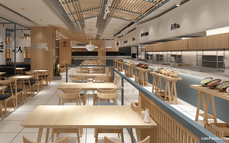 320平米餐饮空间装修设计效果图
