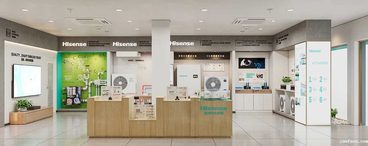 185平米空调专卖店装修设计效果图
