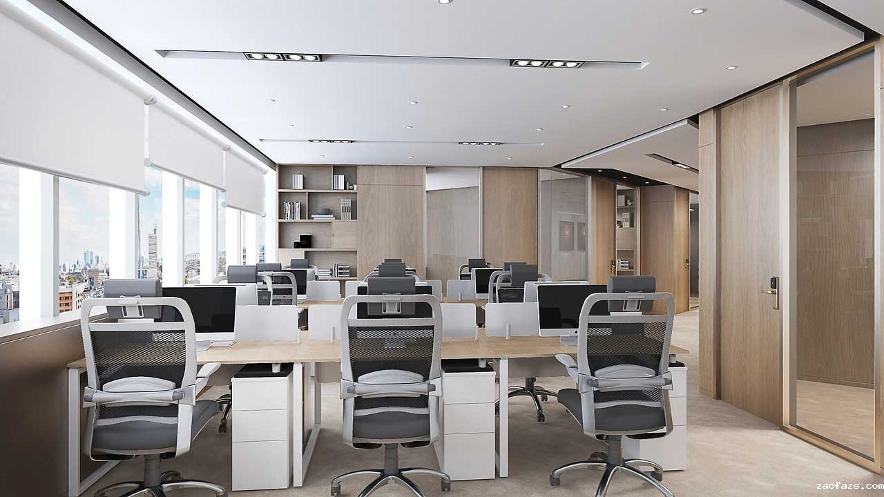 300平米商务风必威登录首页大全官网效果图