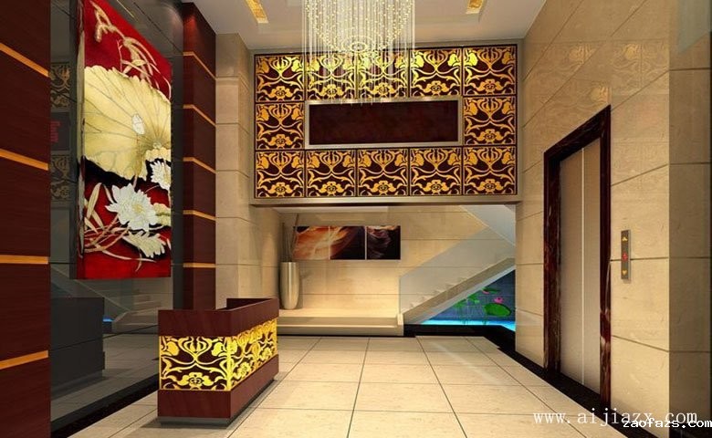 新中式风格高级足疗会所装修效果图