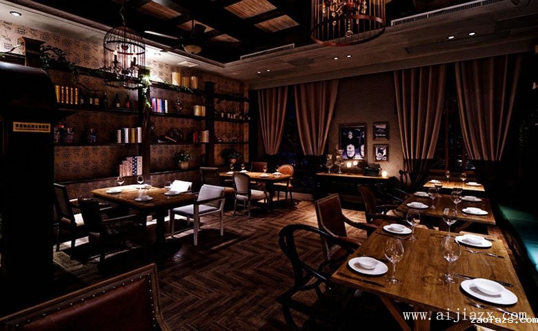 奢华浪漫的餐馆装修效果图