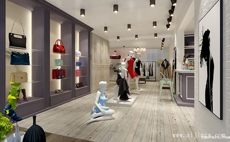女装专卖店铺装修效果图