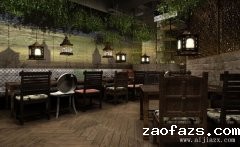 最新灰色素雅的创意餐馆装修效果图