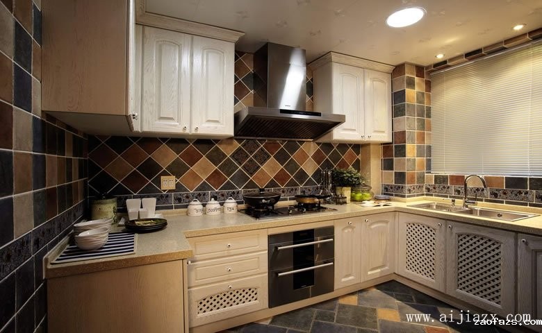 经济实用地中海风格厨房装修效果图