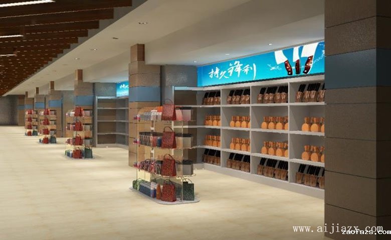 简单大方的商场橱窗区装修效果图